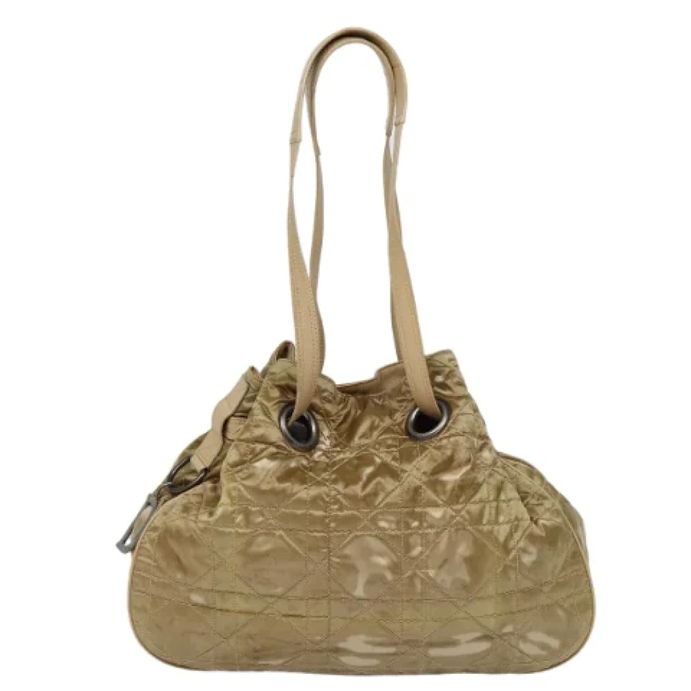 Dior Vintage Pre-owned Nylon dior-bags Beige Dames