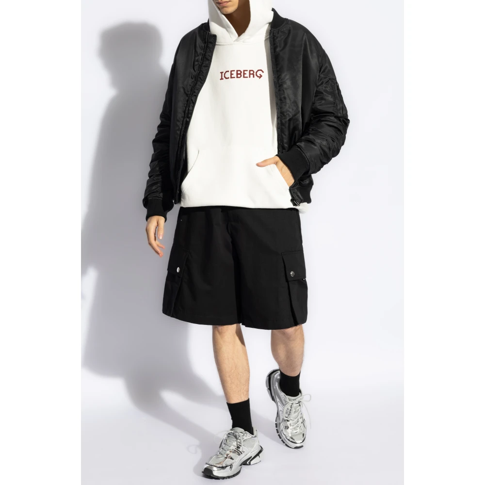 Iceberg Sweatshirt met logo White Heren