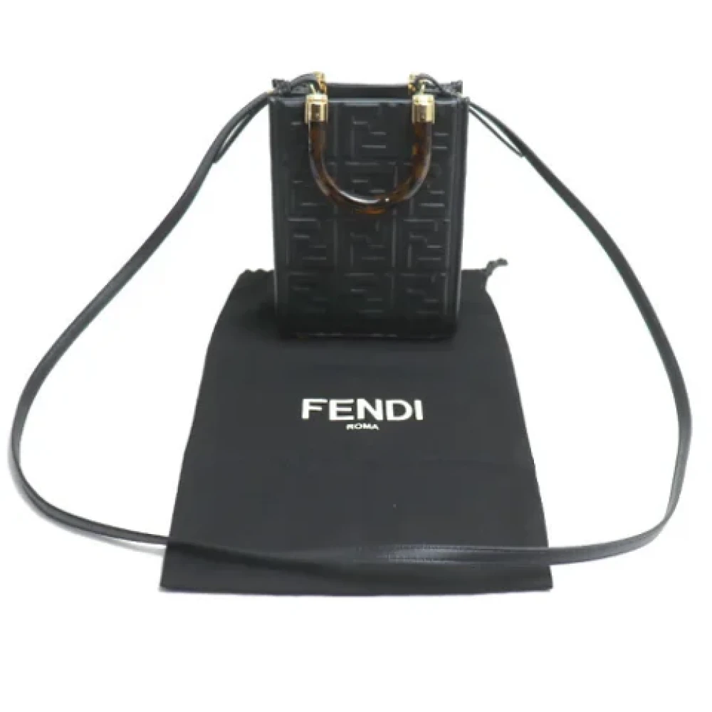 Fendi Vintage Pre-owned Leather fendi-bags Black Dames