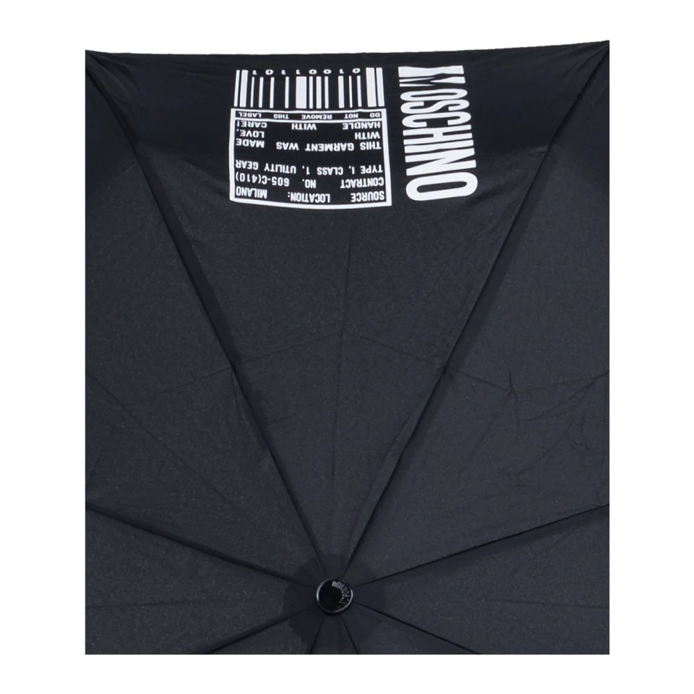 Moschino Paraplu met logo Black Unisex