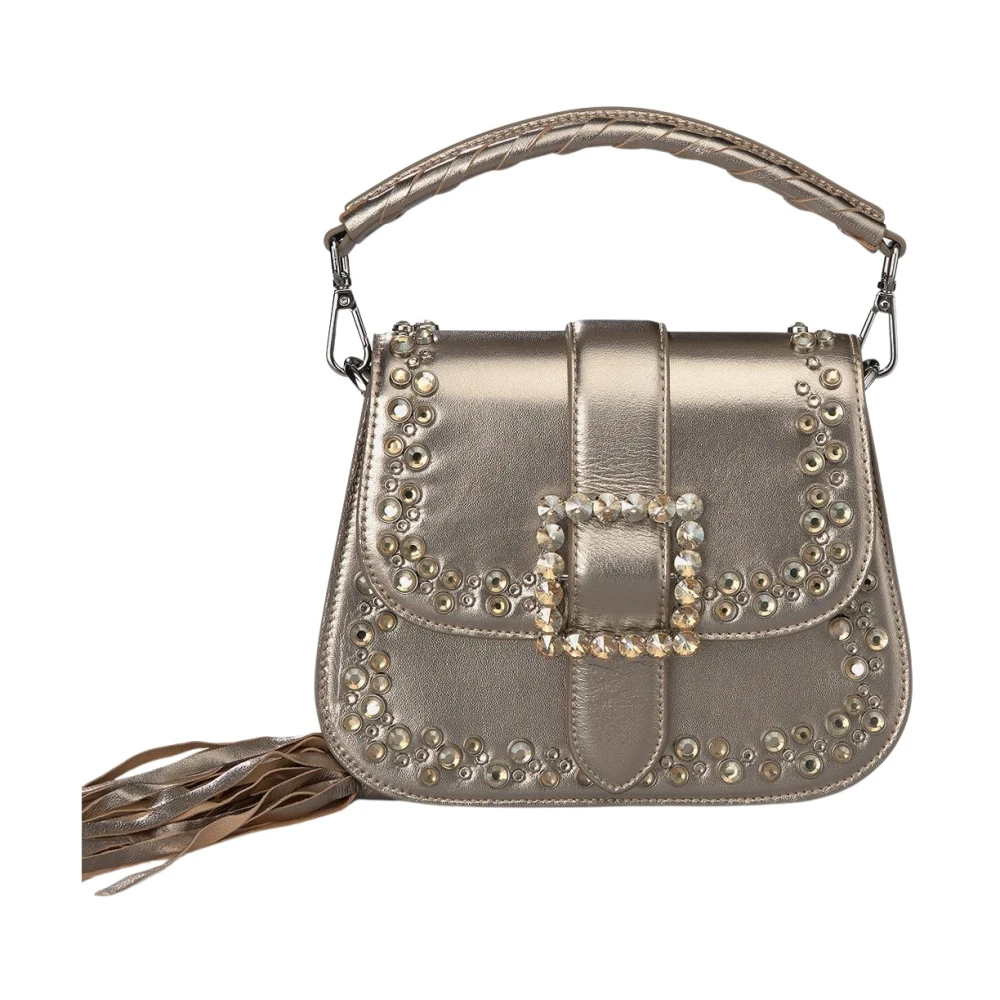 Alma en Pena Strass handtas Brown Dames