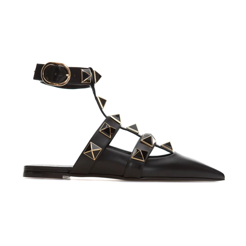 Valentino Garavani Black Elegant Ballet Flats - Female - Ballerina Shoes - 3 Uk - Shoes