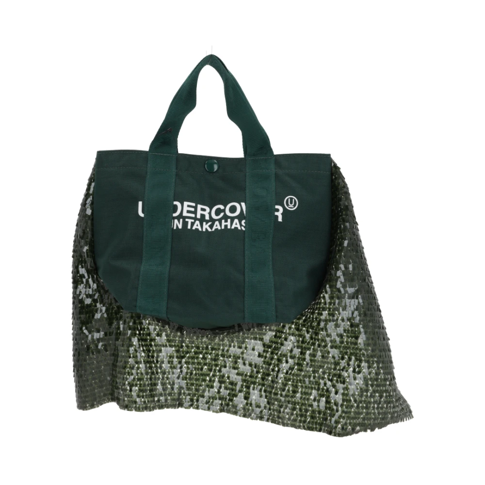 Undercover Groene Tote tas met paillettenborduurwerk Green Dames