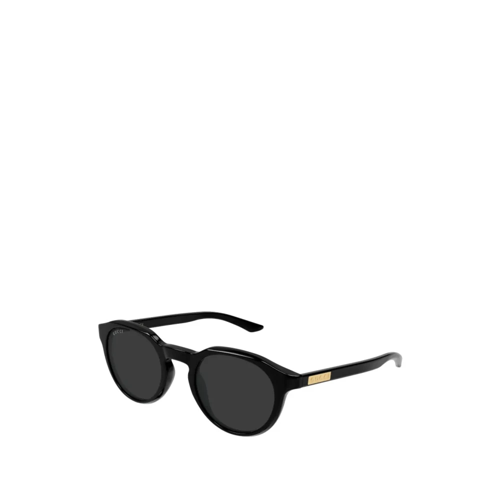 Gucci Men's Black Round Frame Sunglasses - Sunglasses - 48 Mm - Accessories