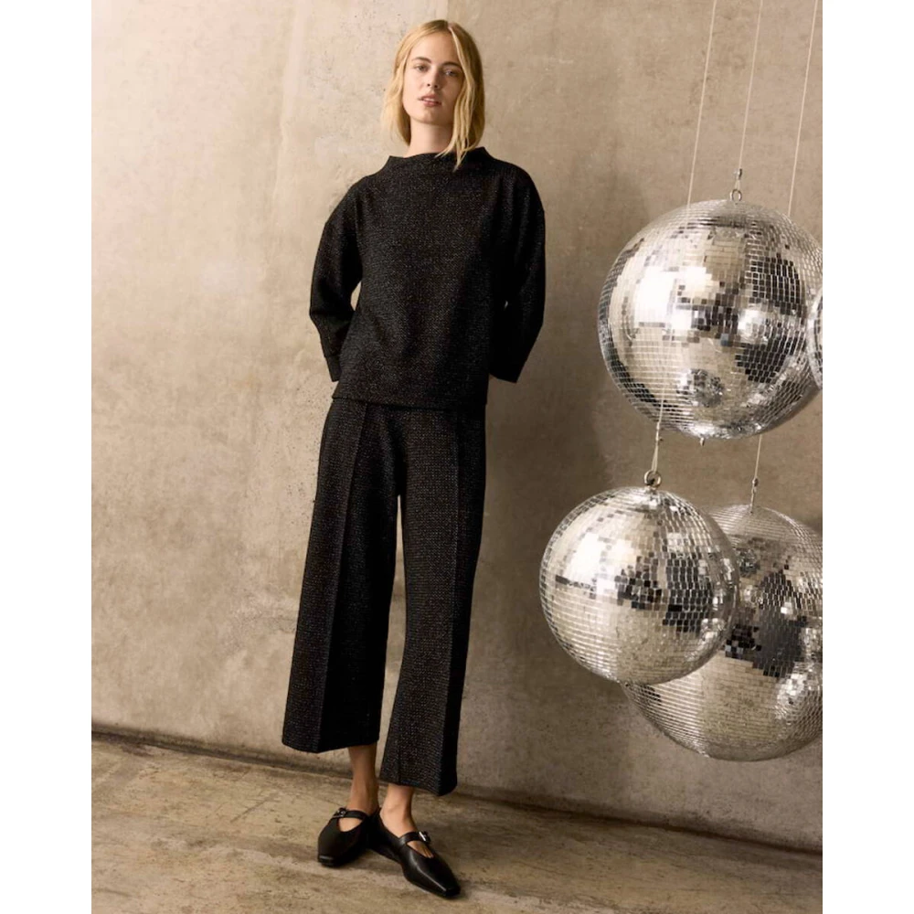 Opus Feestelijke Stijlvolle Pantalon Black Dames