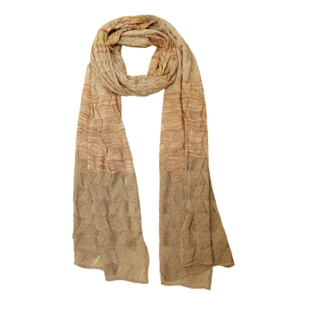 Missoni Pre-owned Fabric scarves Beige Dames