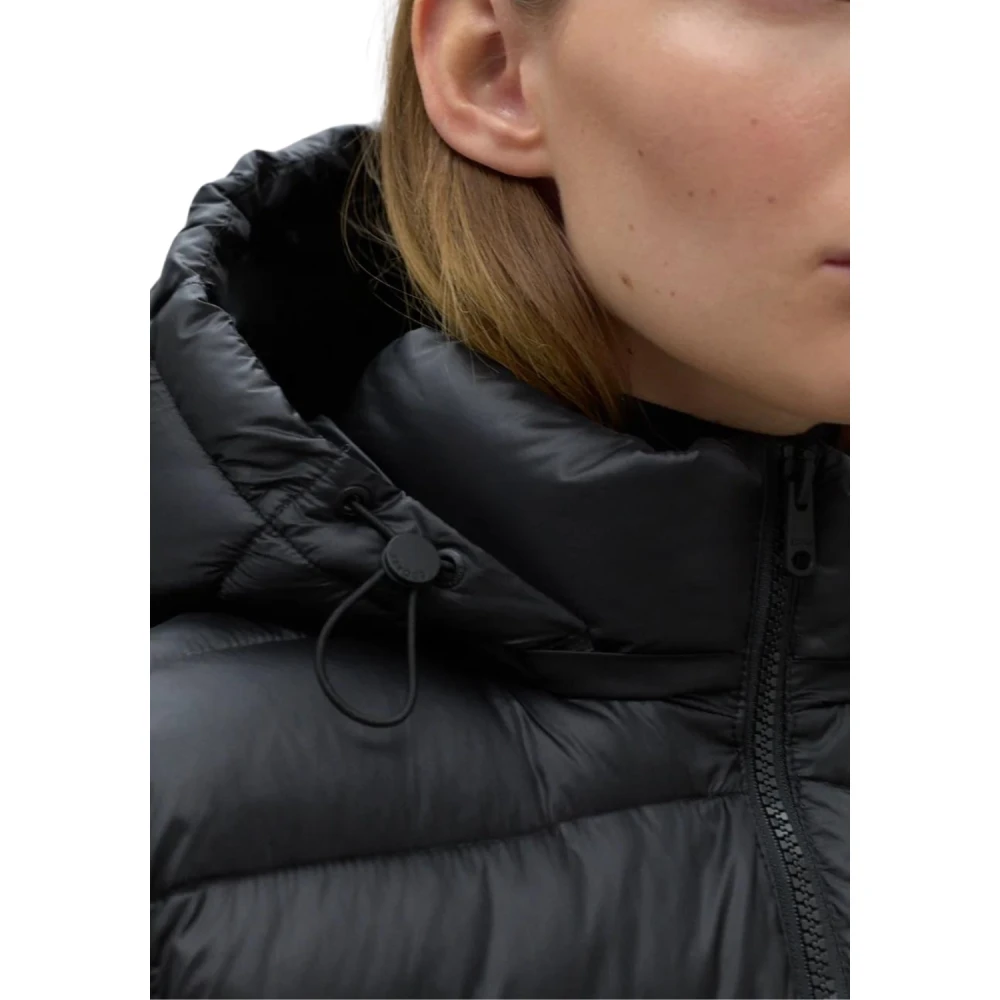 Ecoalf Zwarte vest voor vrouwen Black Dames