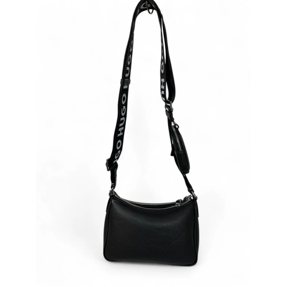 Hugo Boss Moderne Crossbody Tas Zwart Black Dames