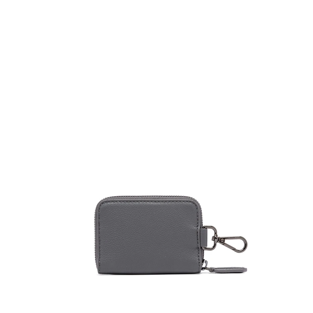 Gianni Chiarini Grain Leather Maxi Portemonnee Gray