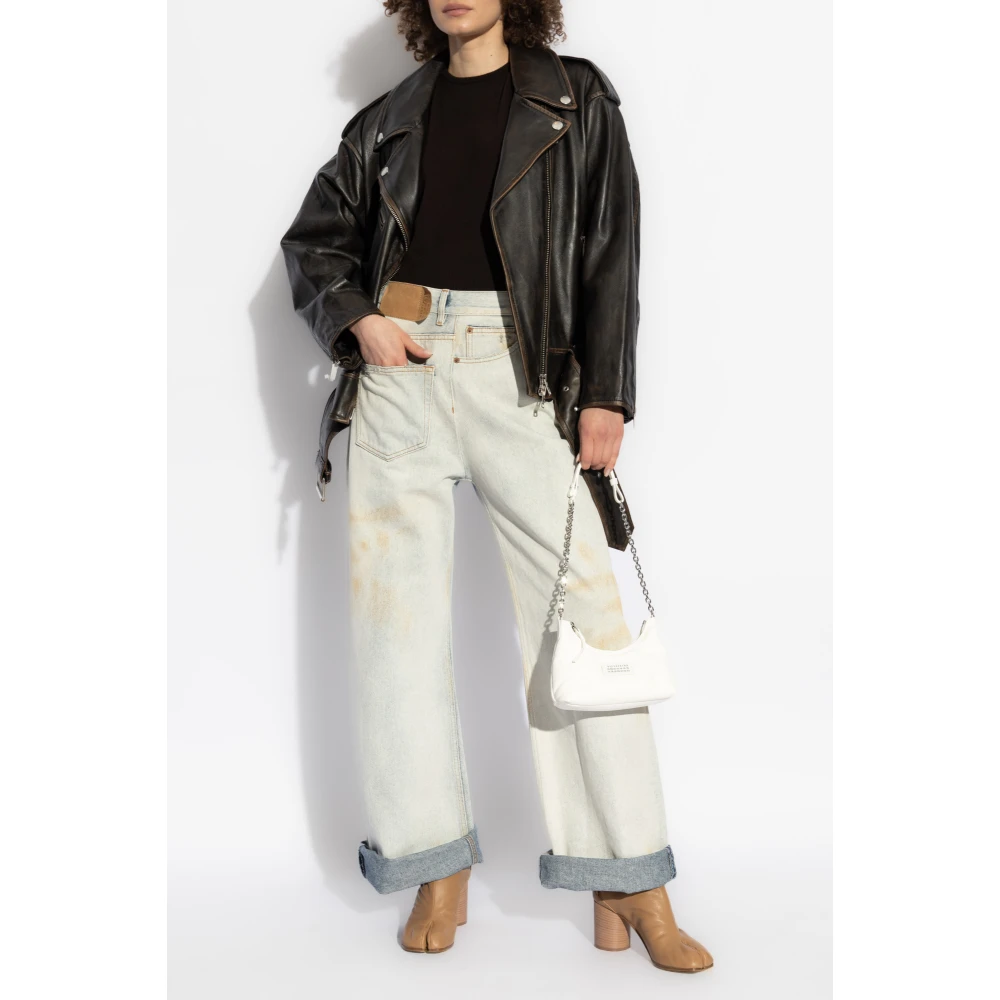 MM6 Maison Margiela Jeans met vintage-effect Blue Dames