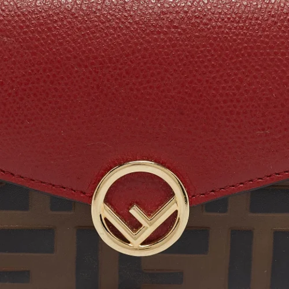 Fendi Vintage Pre-owned Leather wallets Red Dames
