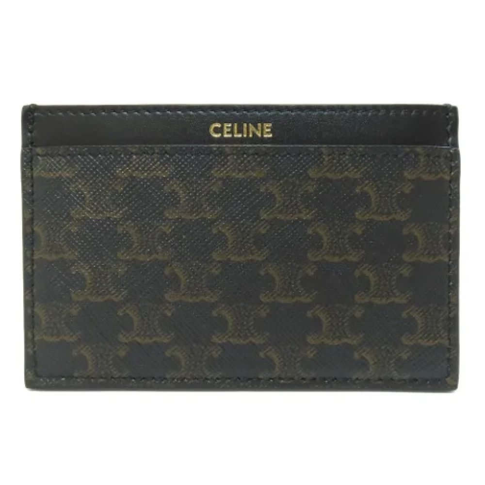 Celine Vintage Pre-owned Leather home-office Black Dames