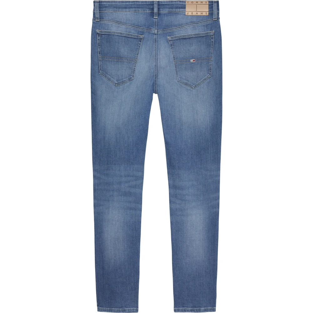 Tommy Jeans Blauwe Skinny Jeans met Distressed Look Blue Heren