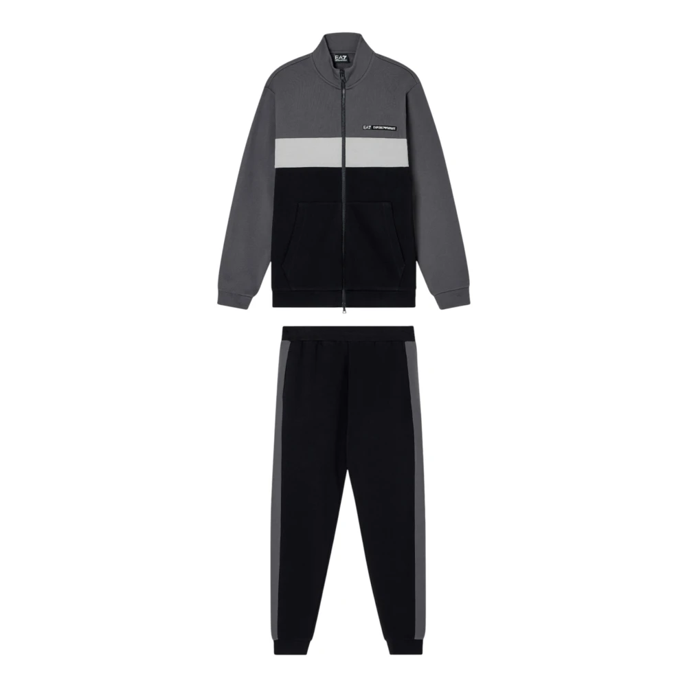 Emporio Armani Ea7 Men's Black Sporty Tracksuit For - Training - Xl - Sport