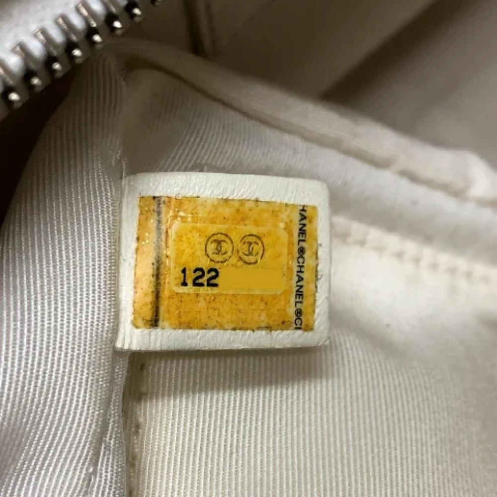 Chanel Vintage Pre-owned Leather chanel-bags White Dames