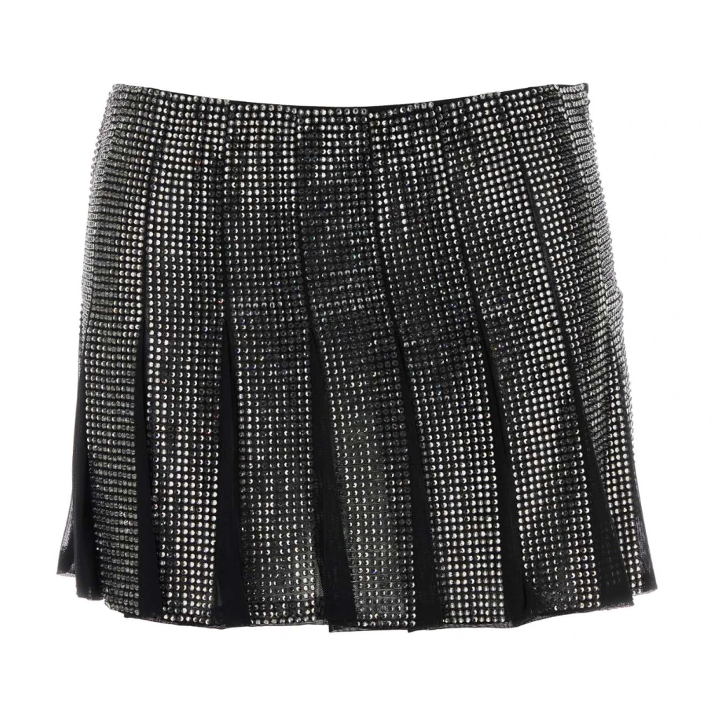 Giuseppe Di Morabito Sprankelende Mini Tule Rok Black Dames