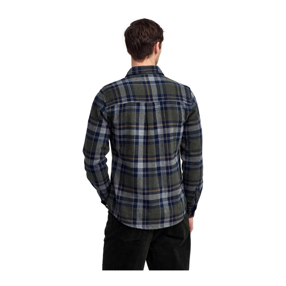 Barbour Snowcap Fitted Shirt Olive Multicolor Heren