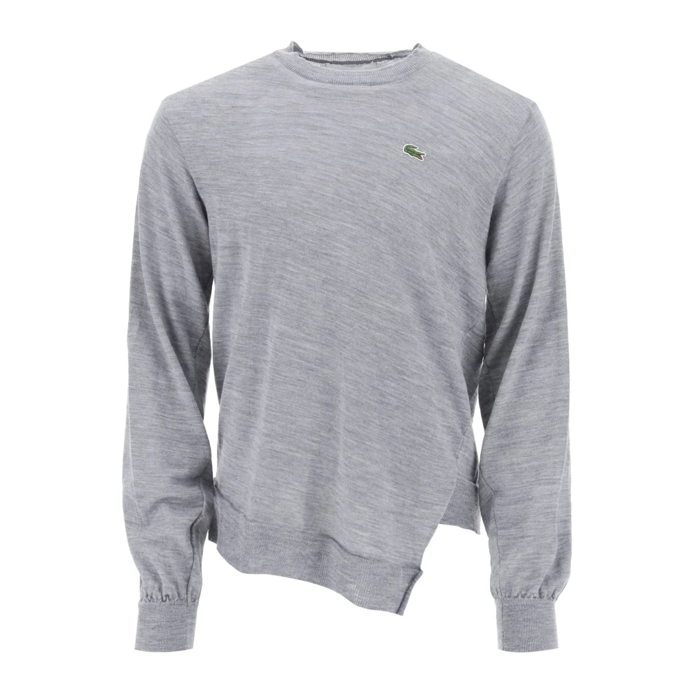 Comme des Garçons Lacoste Logo Borduurwerk Sweater Gray Heren