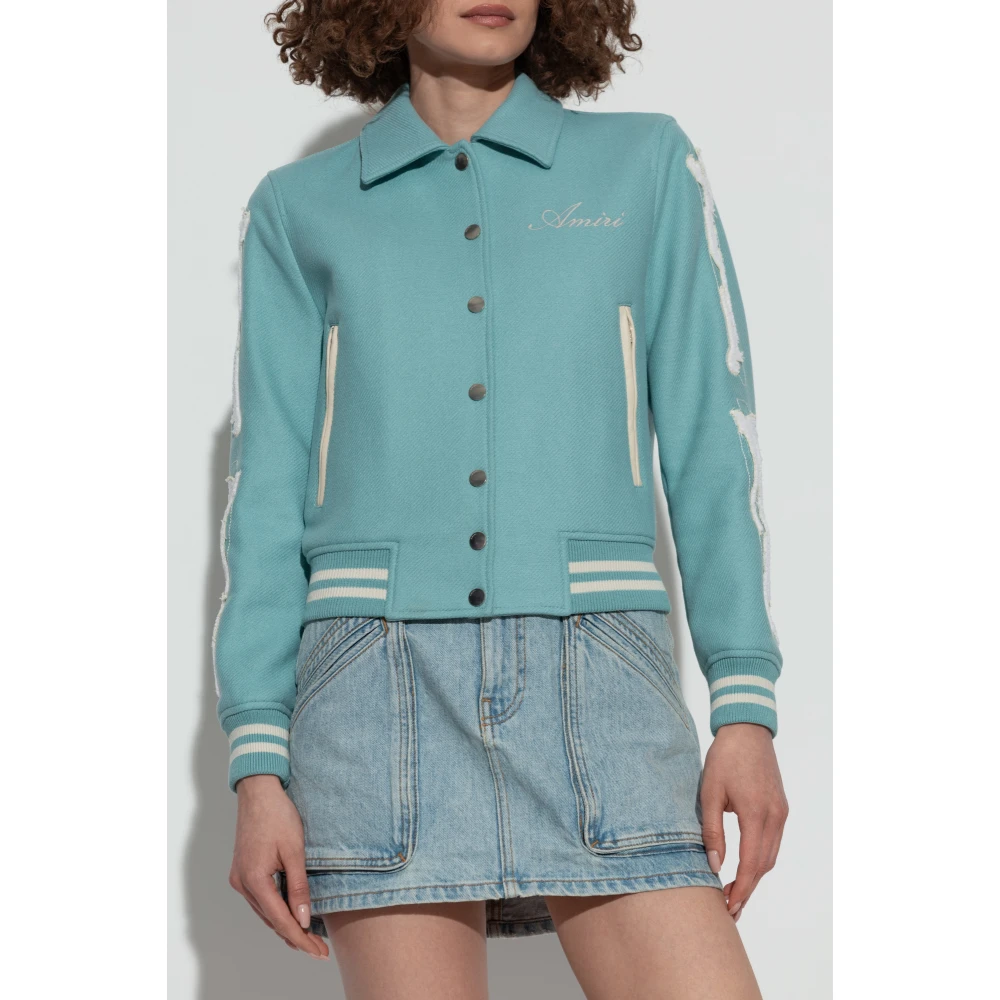 Amiri bomber jack Blue Dames