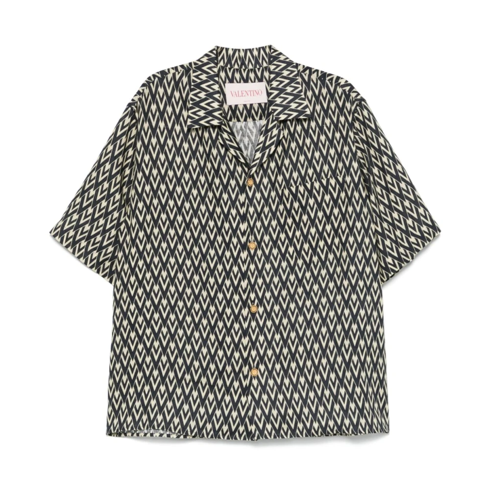 Valentino Kameel Shirts met Borstzak Multicolor Heren