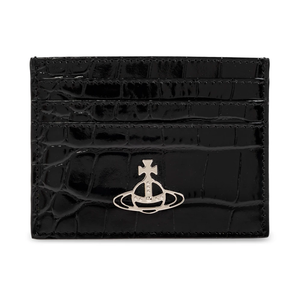 Vivienne Westwood Leren kaarthouder Black Dames