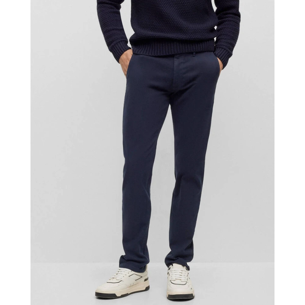 Boss Orange Slim Fit Chino Blue Heren