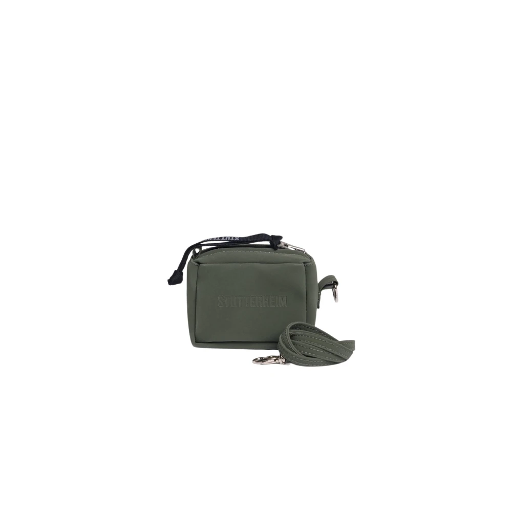 Stutterheim Waterdichte Mini Tas met Afneembare Band Green Dames