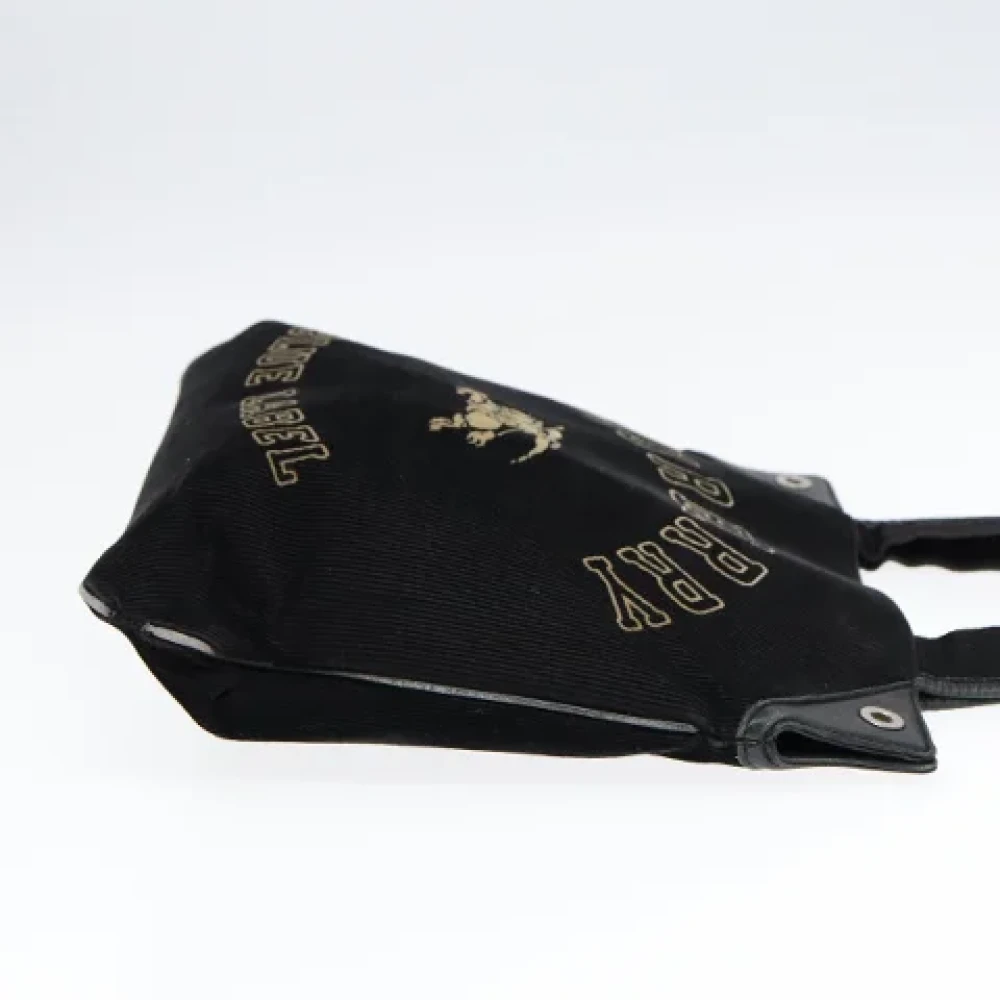Burberry Vintage Pre-owned Corduroy handbags Black Dames