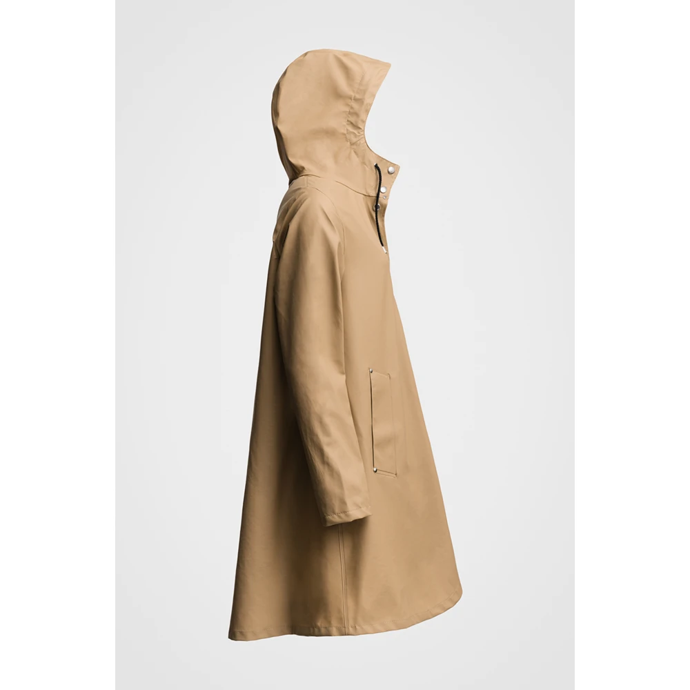 Stutterheim A-lijn Lichtgewicht Regenjas Beige Dames