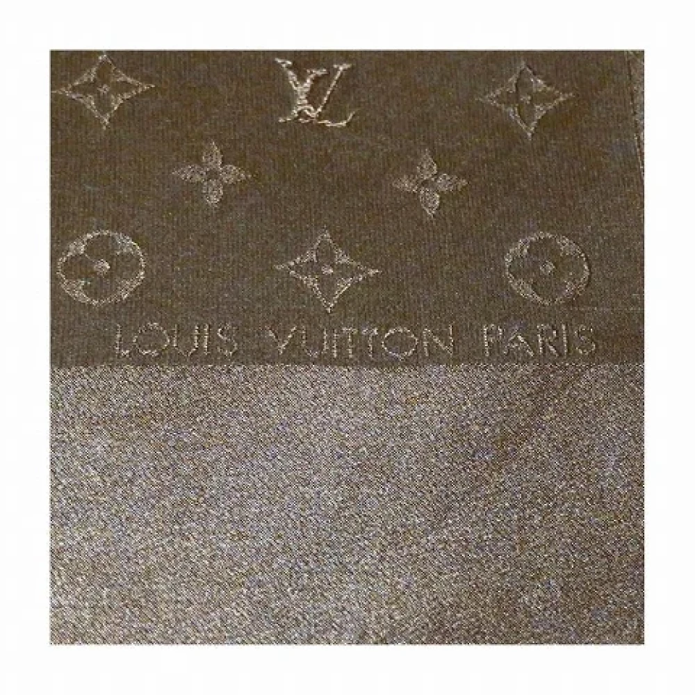 Louis Vuitton Vintage Pre-owned Silk scarves Brown Dames