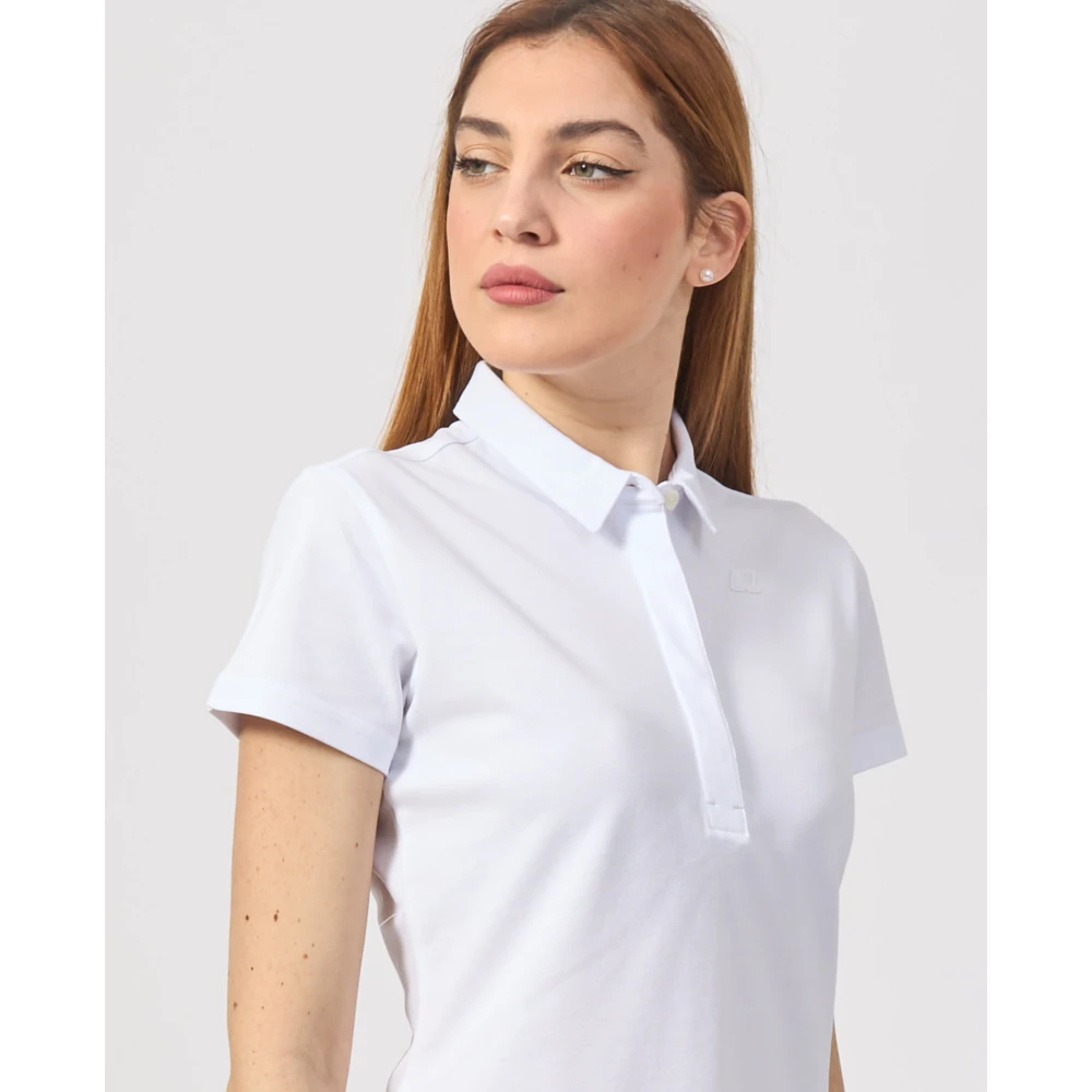 K-way Witte Polo T-shirt Amedea White Dames