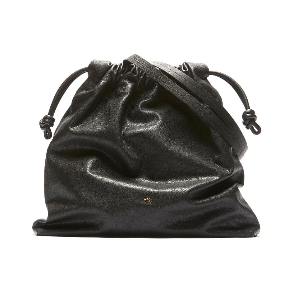 N21 Women's Black Bucket Bags, One Size, Eva Leather Bag