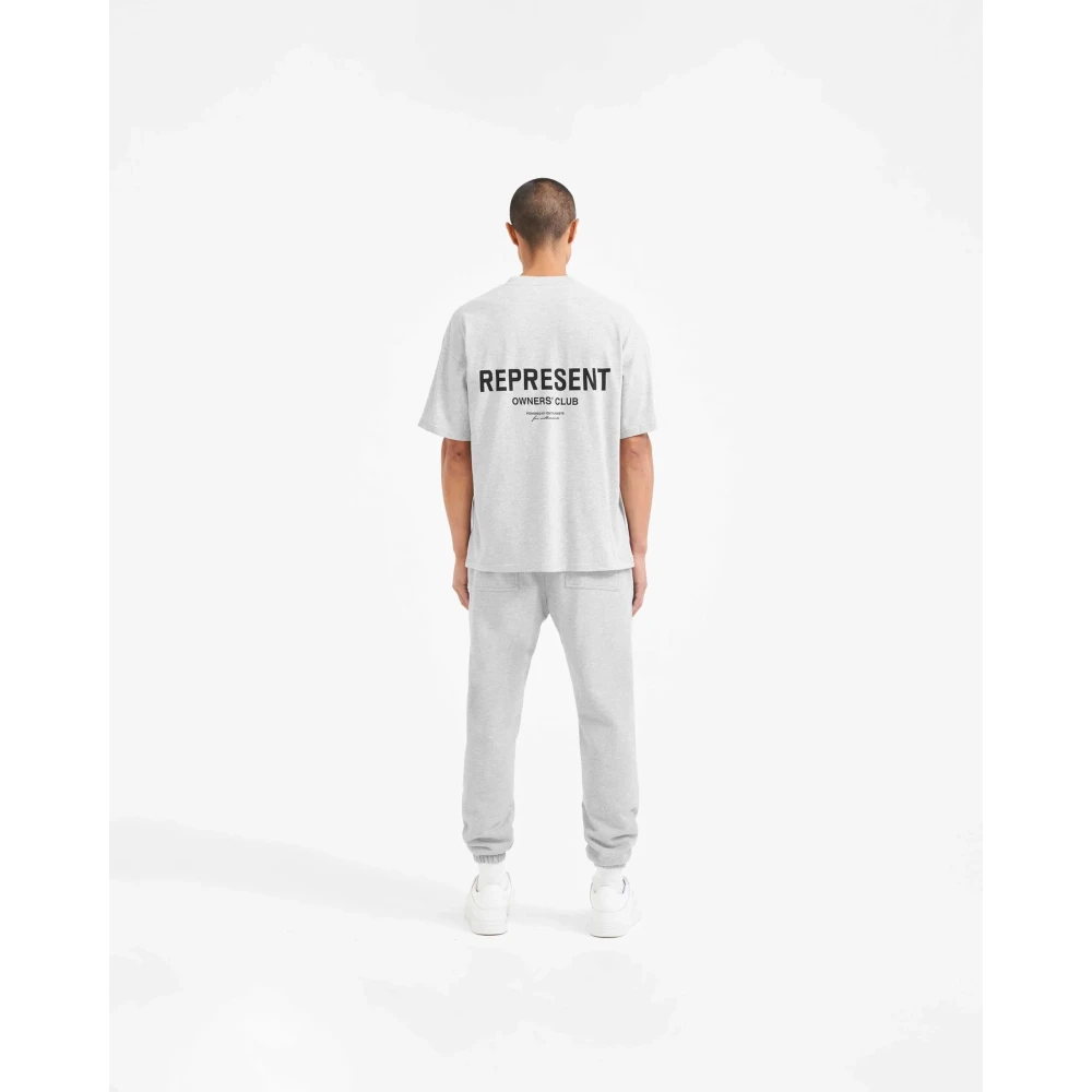 Represent Ash Grey T-Shirt Gray Heren