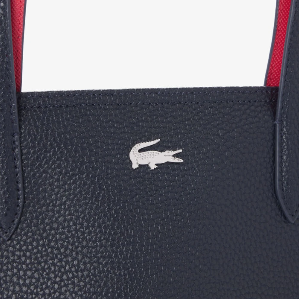Lacoste Ritssluiting Tote Tas Anna Petunia Blue Dames