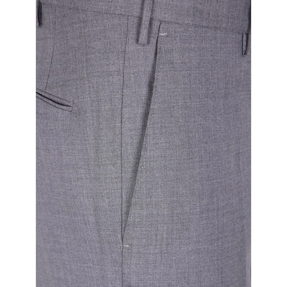 Incotex Casual Katoenen Broek Gray Heren