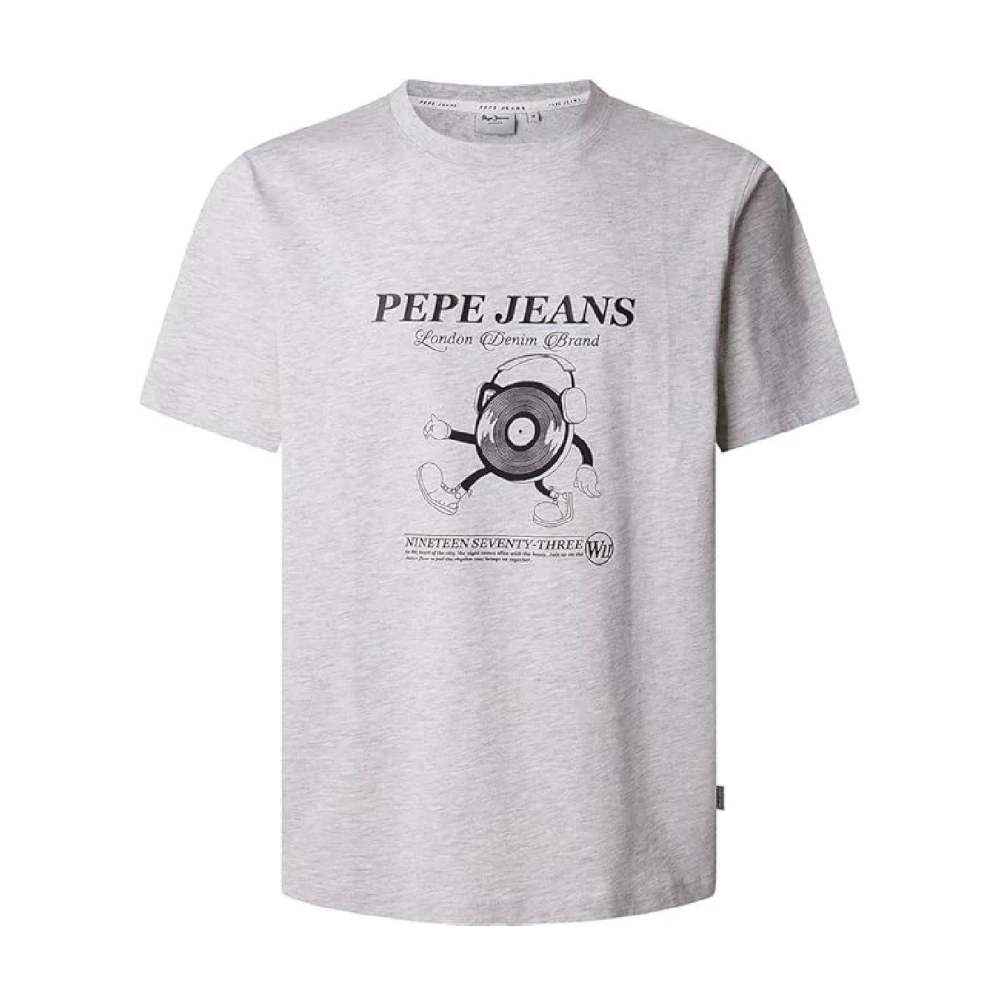 Pepe Jeans Men's Gray T-Shirts, Xl, Perkins T-Shirt