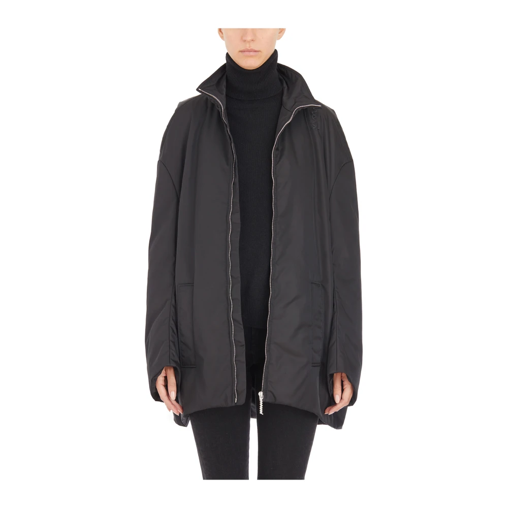 Marni Gewatteerde Cocoon Jas Black Dames