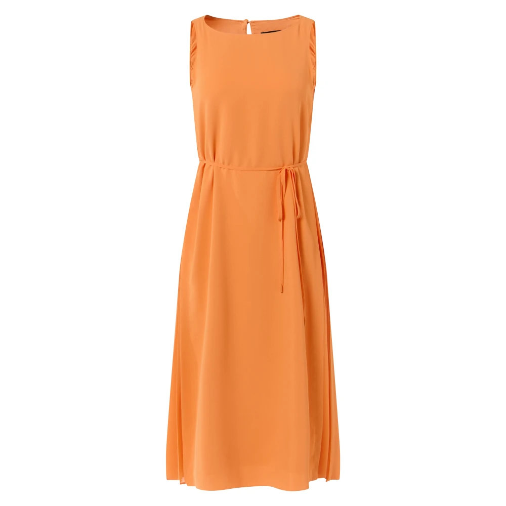 Comma Midi Dresses Orange Dames