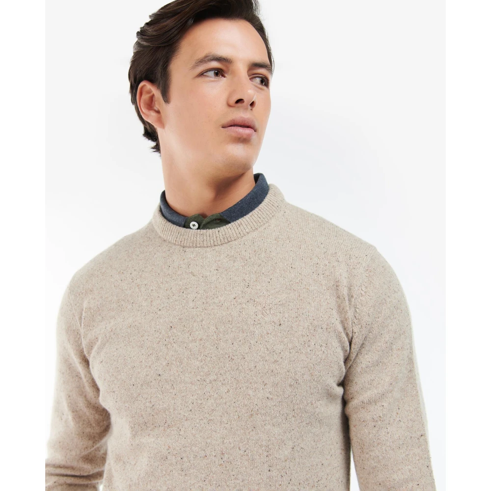 Barbour Zachte en warme wollen trui Beige Heren