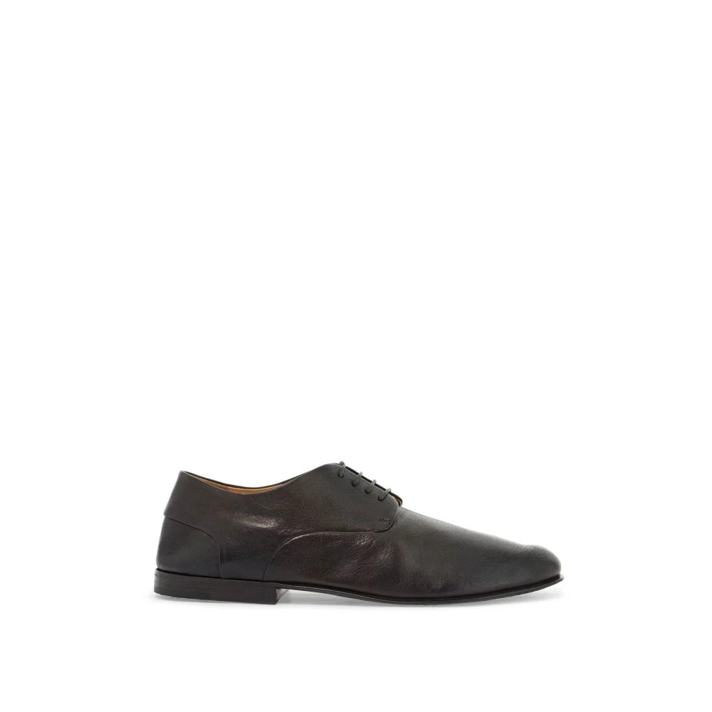 Marsell Men's Brown Italian Calfskin Derby Leather Shoes - Laced Shoes - 11 Uk - Shoes