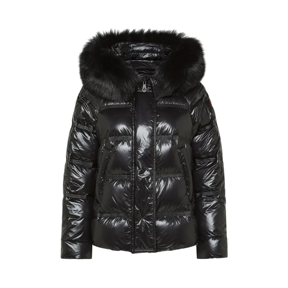 Peuterey Women's Black Takan Mid Fur - Down Jackets - Xs - Jackets
