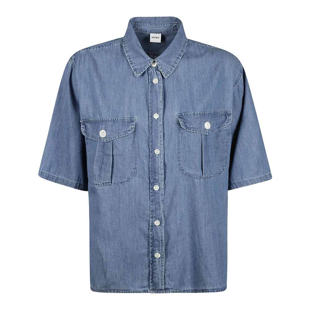 Blouses & Shirts > Denim Shirts - - Aspesi - Modalova