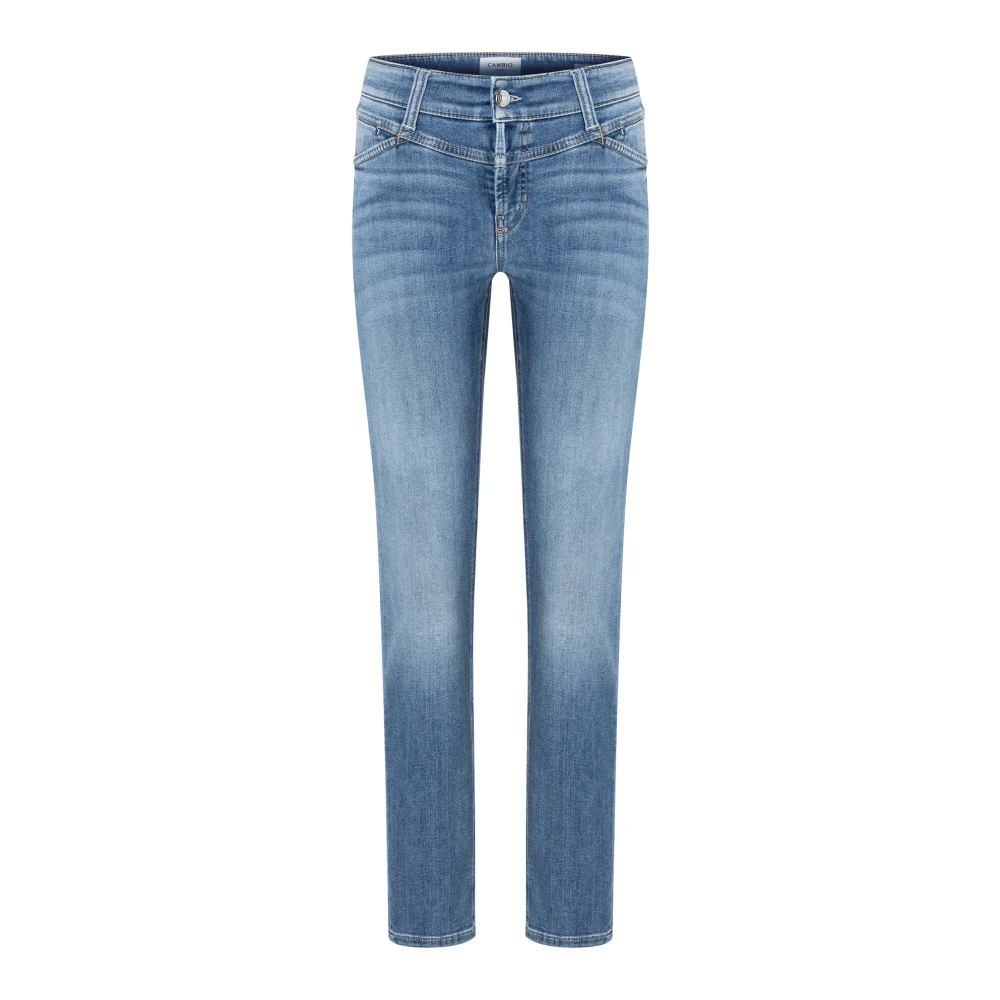 Cambio Stiliga Medium Blå Jeans Blue, Dam