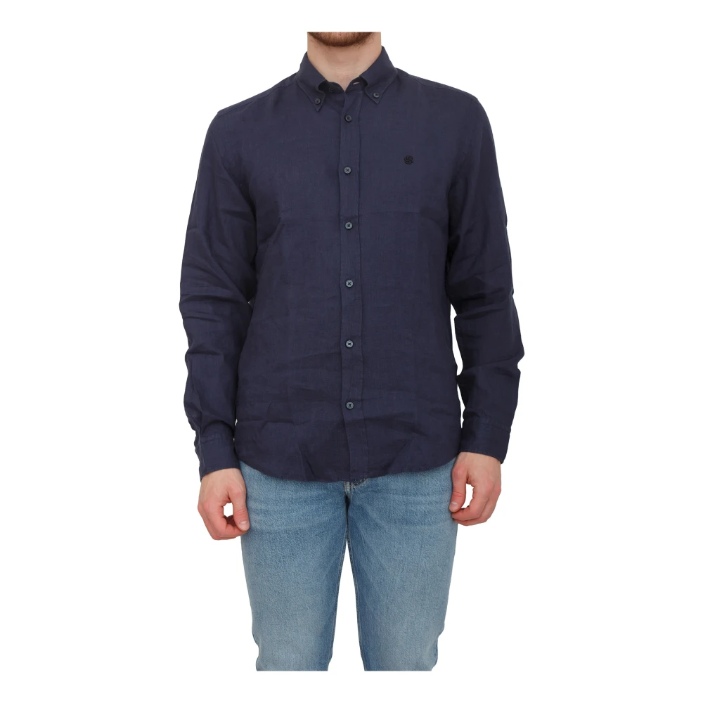 Hugo Herr Blå Skjortor 3XL, Casual Shirts