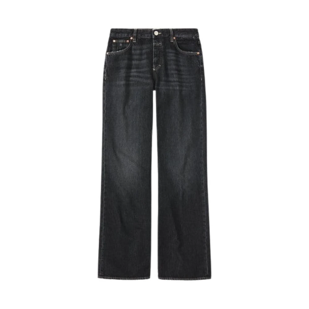 Closed Black Denim Style Gillan - Female - Wide Jeans - W29 - Jeans