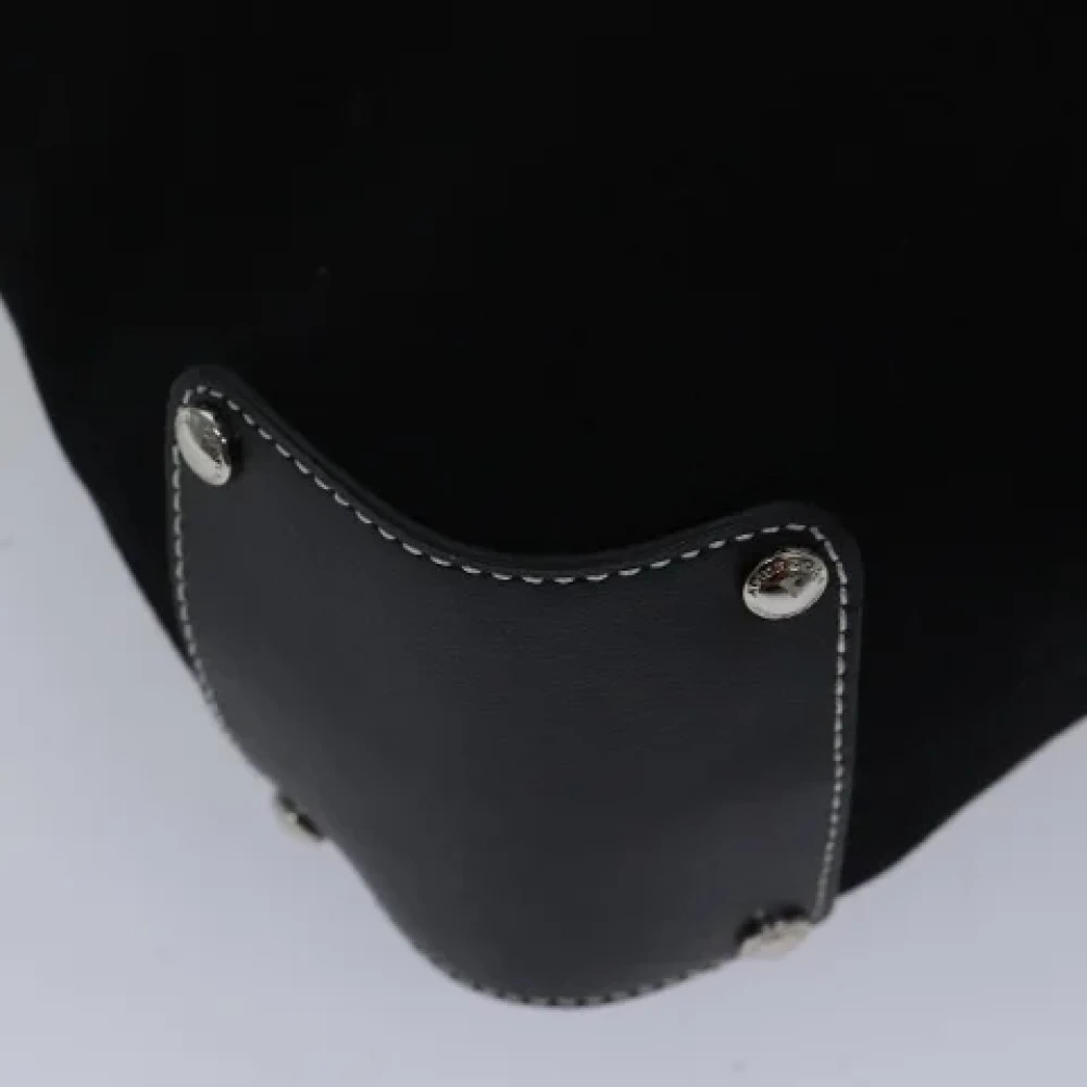 Burberry Vintage Pre-owned Canvas shoulder-bags Black Dames