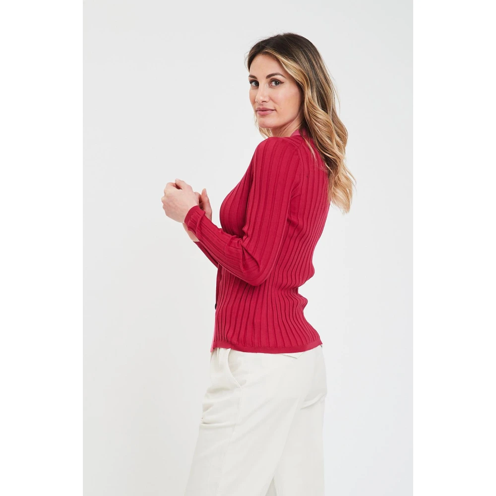 Gran Sasso Bicolor Cardigan Pink Dames
