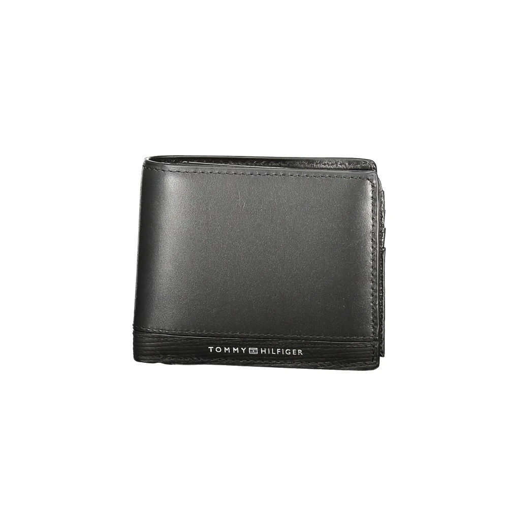 Tommy Hilfiger Men's Black Wallets & Cardholders, One Size, Leather Wallet
