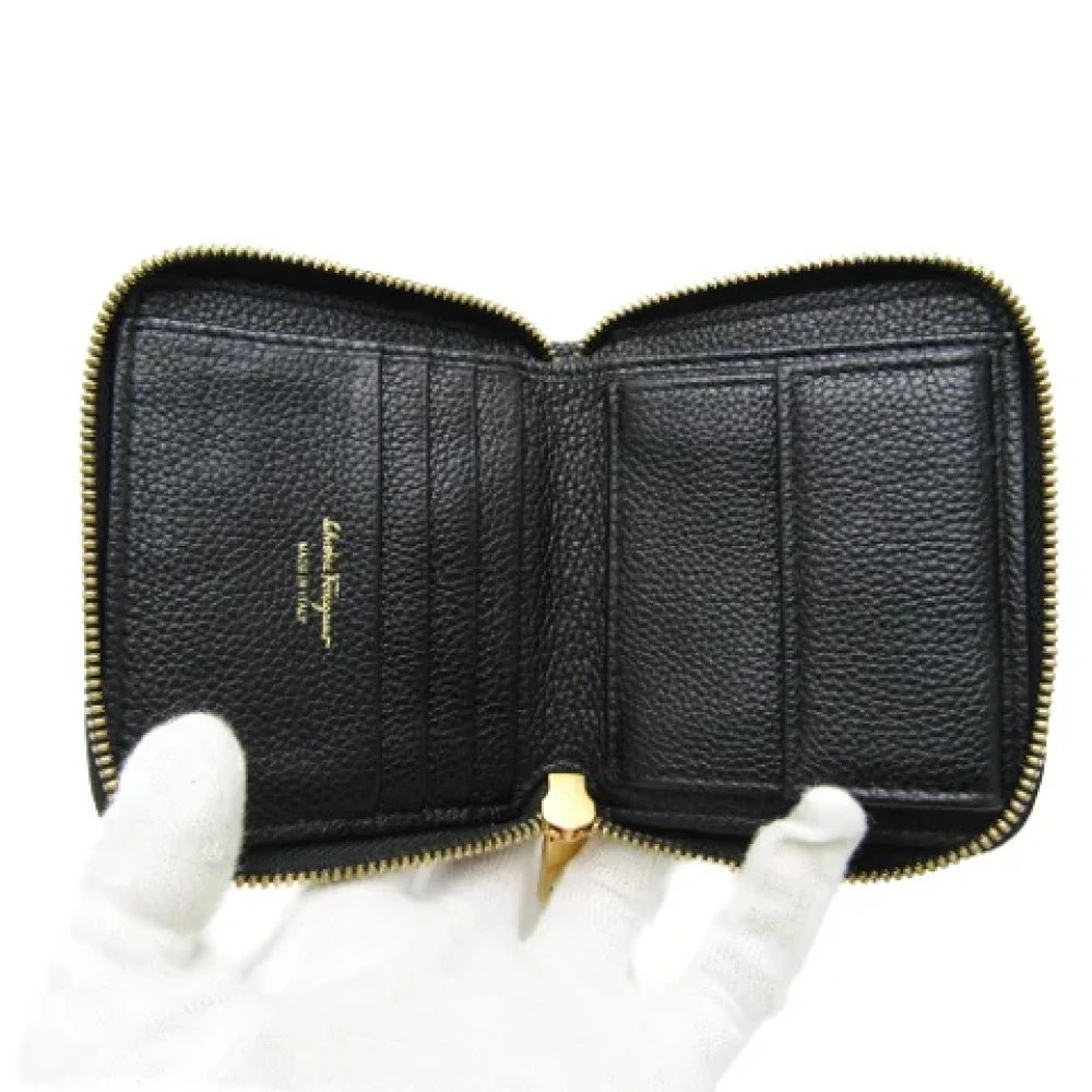 Salvatore Ferragamo Pre-owned Leather wallets Black Dames