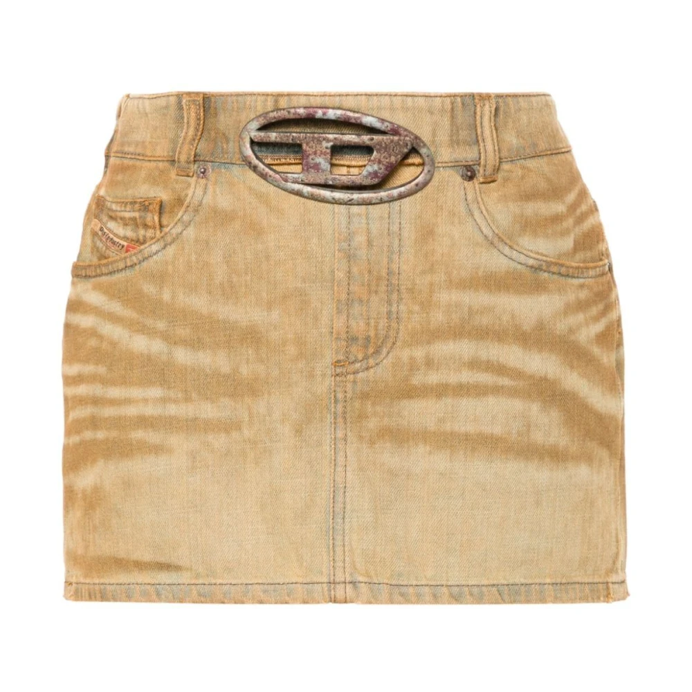 Diesel Zand Rok Beige Dames